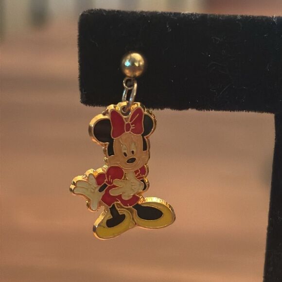 Vintage Minnie Mouse Front and Back Post Earrings - Picture 2 of 6